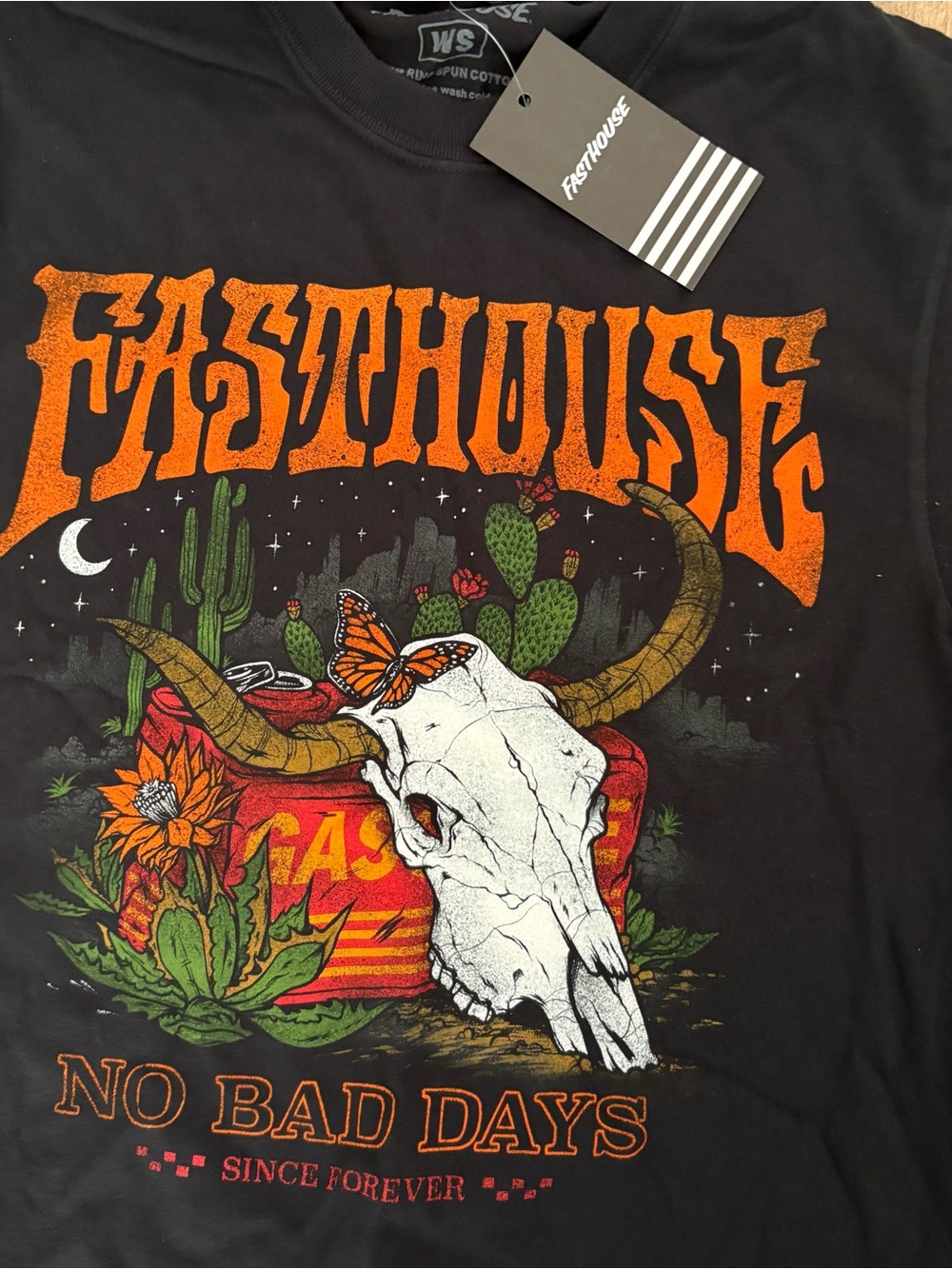 Fasthouse Black Graphic Tee - "No Bad Days" - Picture 3 of 6